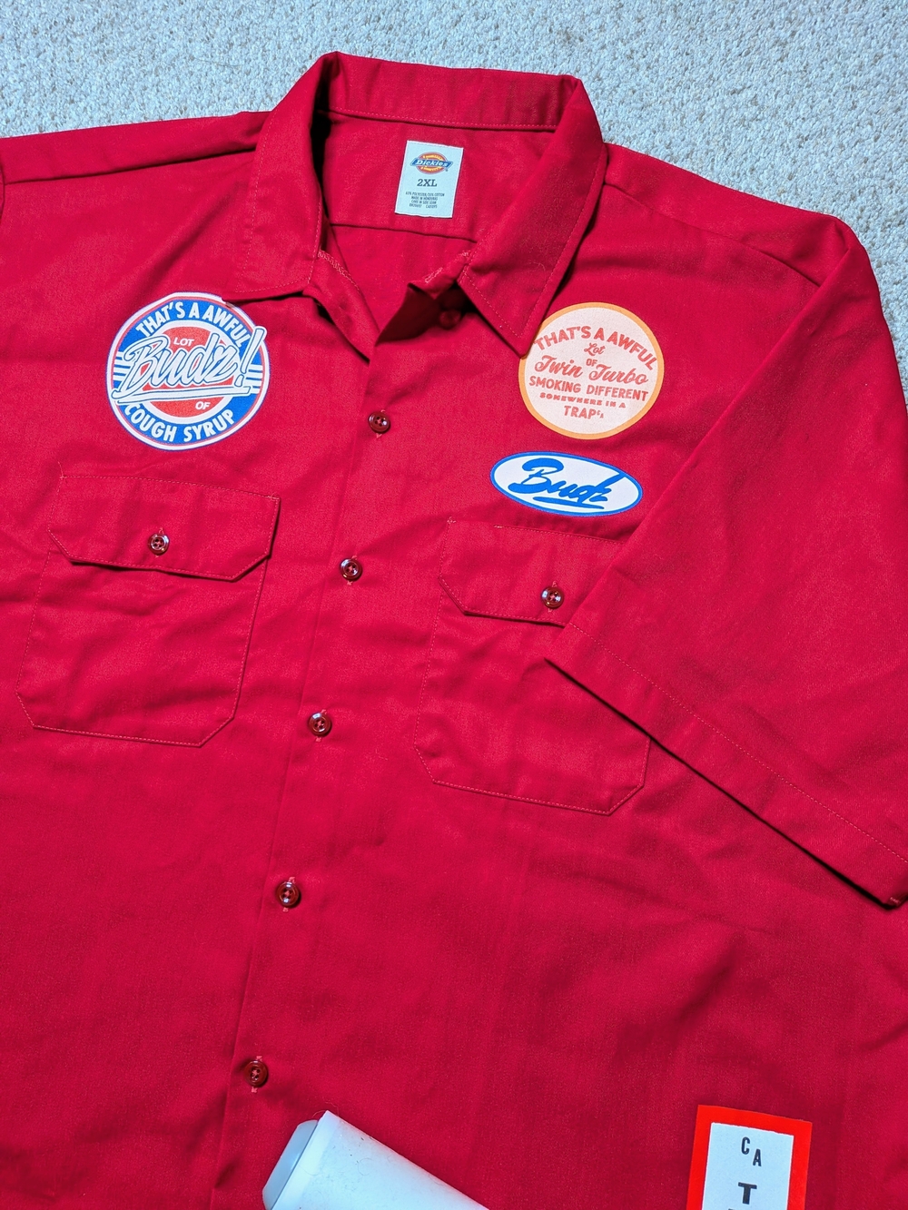 Dickies x Awful Lot of Cough Syrup Twin Turbo Shirt XXL